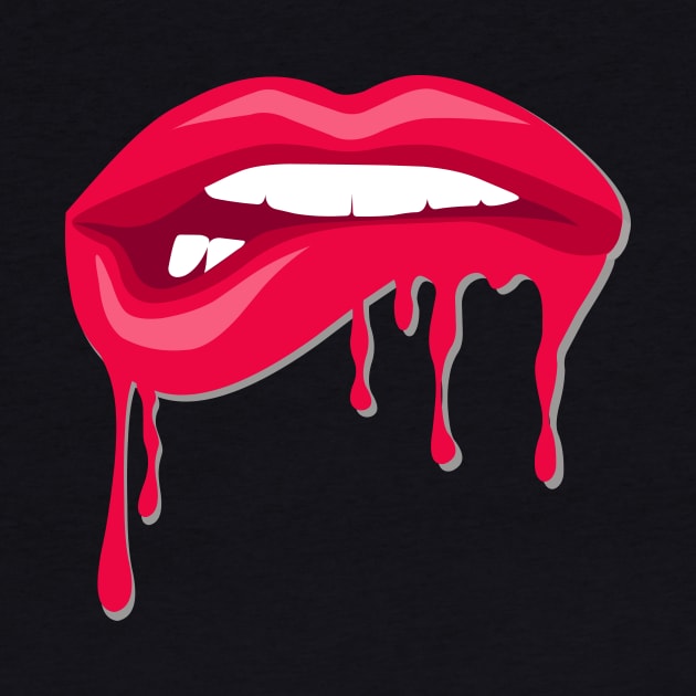 Dripping Lips by mcinneslauren